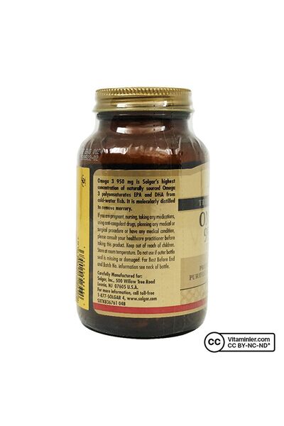 Solgar Omega 3 950 Mg 50 Softgel Kapsül