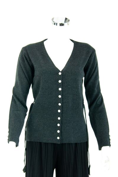 Oppland Women's Winter Long Sleeve Buttoned Front Regular Cut Lycra V-Neck Wo...