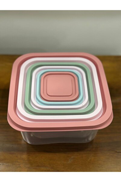 COZZONİ 6 Parça Square Gıda Saklama Kabı Seti