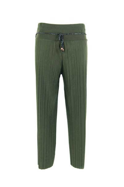 Oppland Жіночі брюки-кльош з поясом і кишенями, зручний крій, еластична тканина