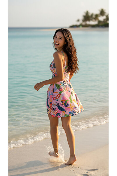 Adel swimwear İnce Askılı Elbise Mayo