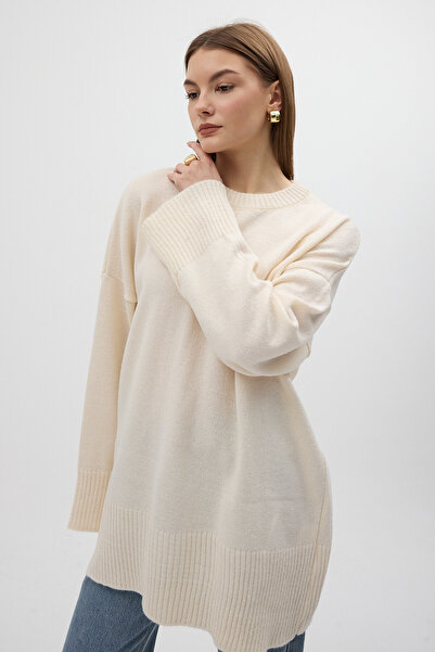 Rays Stone guler rotund supradimensionat Pulover pentru femei 2450