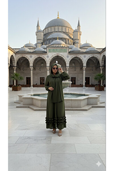 Vivezza 1827 Hira Fırfırlı Umre Feracesi