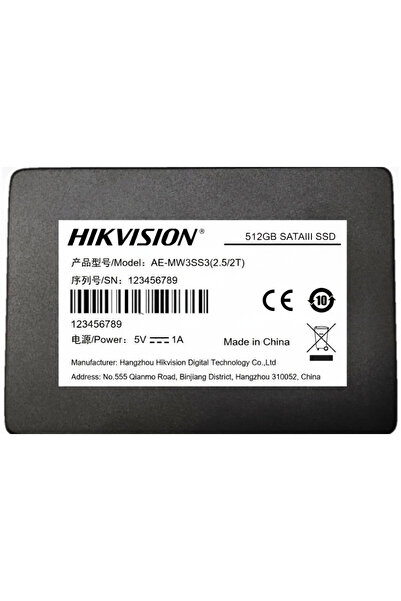 Hikvision Ae-Mw3Ss3 512Gb Sata Iii Ssd 2.5 Inch |   6 Gb/S High-Speed Tlc Internal Disk