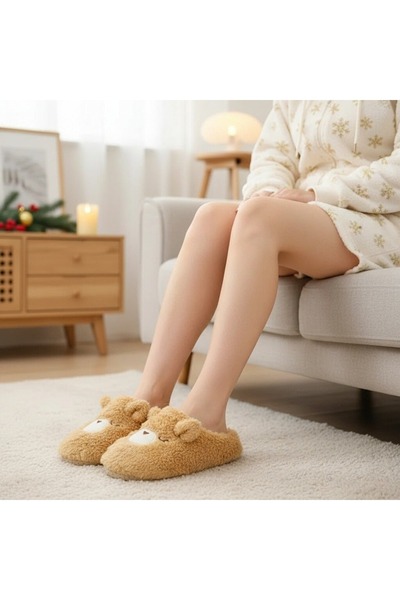 OEM Papuci de camera slip-on pufosi si confortabili pentru dama, model dragut...