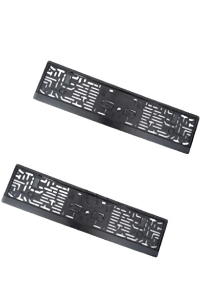 Genel Markalar Plaka Tüv Ince Parlak Siyah Plakalık Araba Plaka Çerçevesi 1 A...