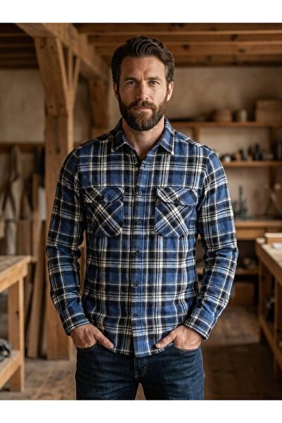 Collezione Indigo Men's Yellow Sports Regular Long Sleeve Shirt