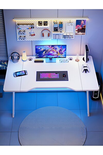 Venpara Gaming Desk, Extra Wide Computer Desk & Office Table, Ergonomic X-Leg Design with Cable Management