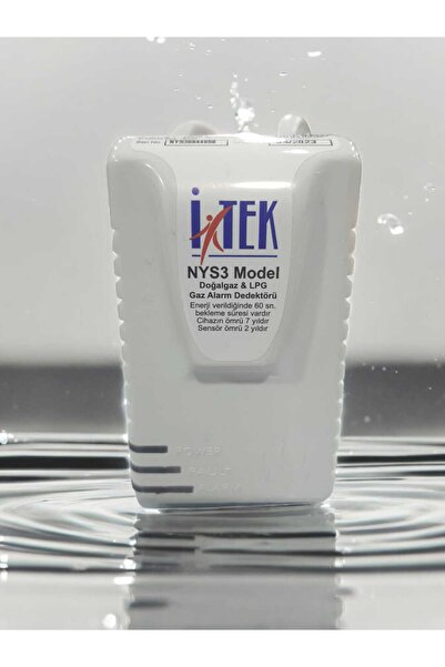 İTEK NYS3 Gaz Alarm Cihazı Dedektörü - Doğalgaz Ve Lpg Algılayıcı (Gazmer Ve Tse Onaylı)
