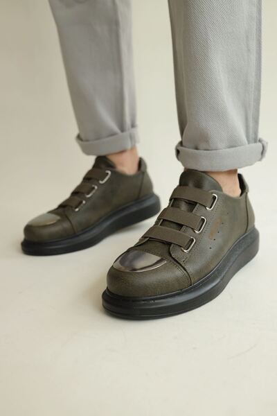 Zerenyus Ανδρικά αθλητικά παπούτσια Mex Premium Comfort Elastic Khaki