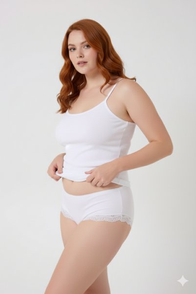 MRR MAJESTİC Women's Athlete Panties Set 3 Pack Sur Athlete Panties (Rose-Lacquer-White)