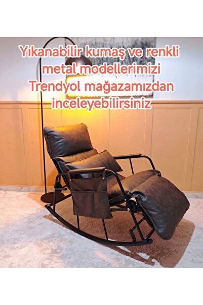 DY Antrasit Sallanan Koltuk, Sallanan Sandalye, Tv Koltuğu, Okuma Koltuğu, Emzirme Koltuğu