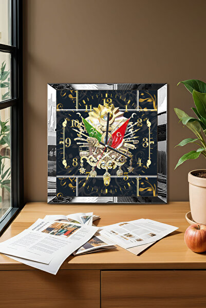 Zevahir Mobilya Dekorasyon Silver Framed Black Ottoman Tughra Themed Decorati...