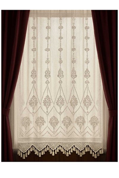 SEVCAN TEKSTİL Buldan İşi % 100 Pamuklu El Dantelli Makrome Tül Perde