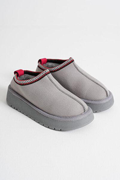 Zerenyus حذاء CozyStep Premium نسائي شتوي فروي كاجوال باللون الرمادي