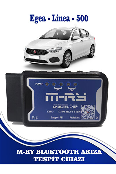 MRY OTO AKSESUAR M-RY Fiat Egea Linea Doblo Fiorino Marea Albea Palio 500 Stilo Uyumlu Blutooth Arıza Tespit Cihazı