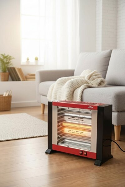 PROOF دفاية كهربائية بثلاثة جوانب وشبكة أمان ومقابض عازلة للحرارة بقوة ١٦٠٠ واط