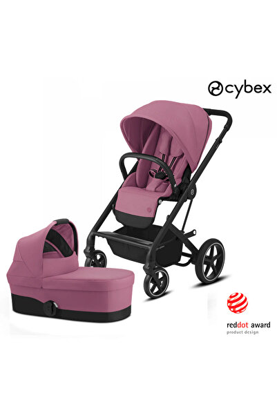 Cybex Balios S 2in1 Black Portbebeli (magnolia pink) (konforlu bebek arabası)