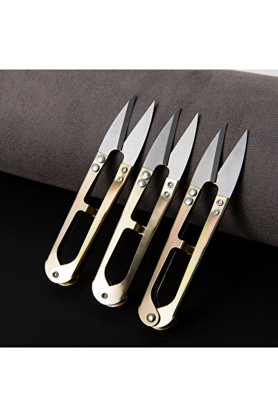 Choice مقص صيد ذهبي متعدد الألوان، 10 قطع، مقص تقليم، مقص خياطة، كماشة قص على...