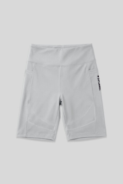 TOMMY LIFE Taş Esnek Standart Fit Performans Kadın Biker Tayt - 91012