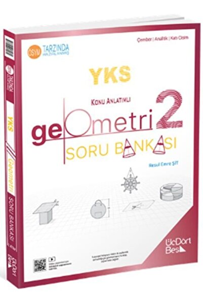 Üç Dört Beş Yayıncılık YKS Geometri Konu Anlatımlı Soru Bankası 2. Kitap ÜÇDÖ...