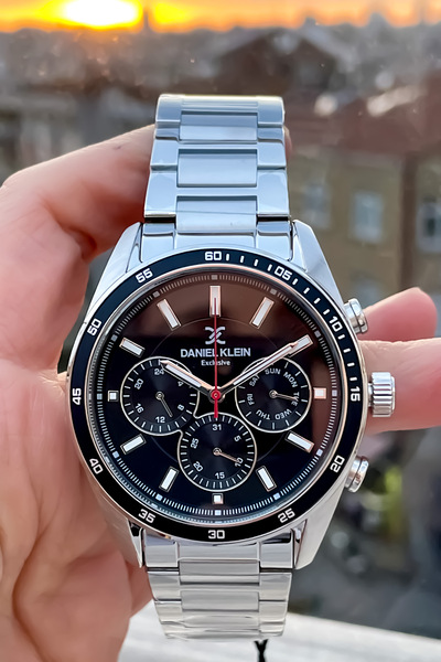 Daniel Klein ساعة رجالية فاخرة وسوار مع ساعة رياضية فاخرة وهدية الأدوات
