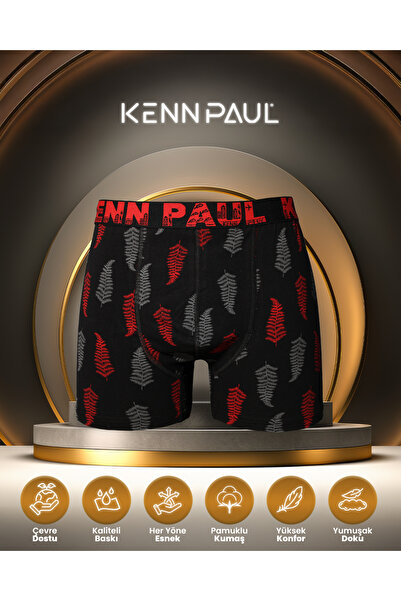KENN PAUL 3XL–6XL Büyük Beden Boxer – Desenli, Yumuşak Pamuk, Şık Stil