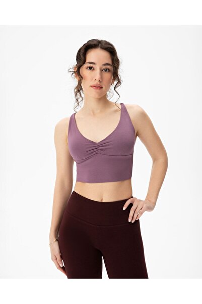 Ayma Active Ecovero ™   Bustieră cu pernă liliac - cu bretele și șnur