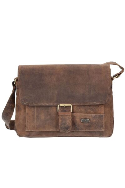 Harold's Antikes Messenger-Notebook mit 32 cm großen LEDs – Computerhalterung