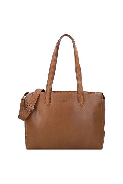 Plevier Geantă Power Shopper din piele, compartiment pentru laptop de 41 cm