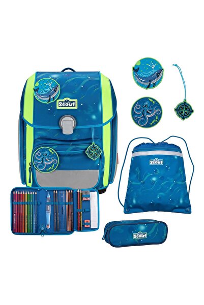 Scout Genius Schulranzen-Set 4-teilig
