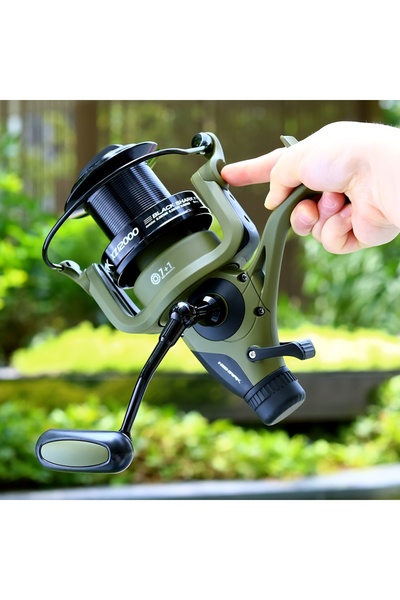 Choice بكرة صيد باكاوا الخضراء من سلسلة 12000، مزودة بعجلة لصيد الكارب، مصنوع...