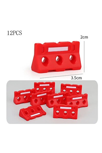 Choice 12pcs B 12pcs Mini Construction Traffic Sign Set, Mini Plastic Road St...