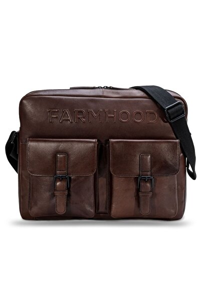 Farmhood Laptopfach Memphis Aktentaschen Messenger Leder 38 cm