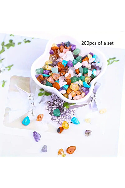 Choice 200pcs 100/200pcs Natural Chips Stone Beads 5-8mm Healing Crystals For...
