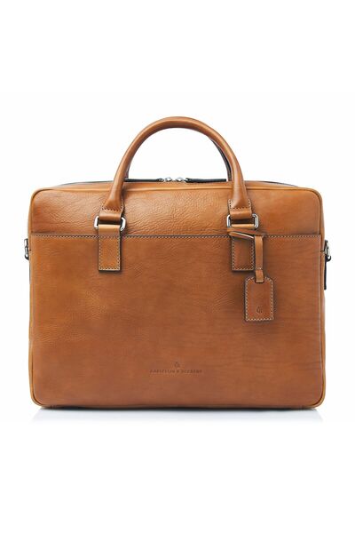 Castelijn & Beerens Rick Aktentasche RFID Schutz Leder 40 cm Laptopfach