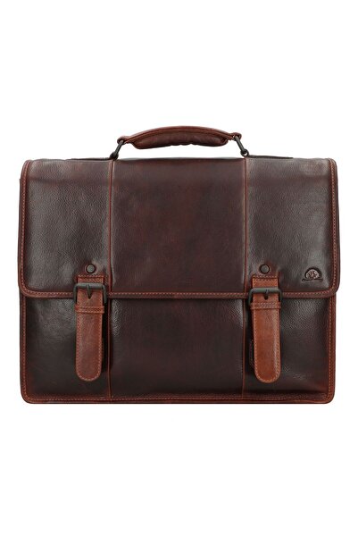Greenburry Sağlam Aktentaschen Messenger Leder 40,5 cm Dizüstü Bilgisayar