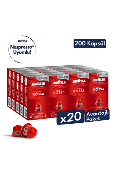 LavAzza Qualità Rossa 57gr Nespresso® Uyumlu Alüminyum Kapsül x20