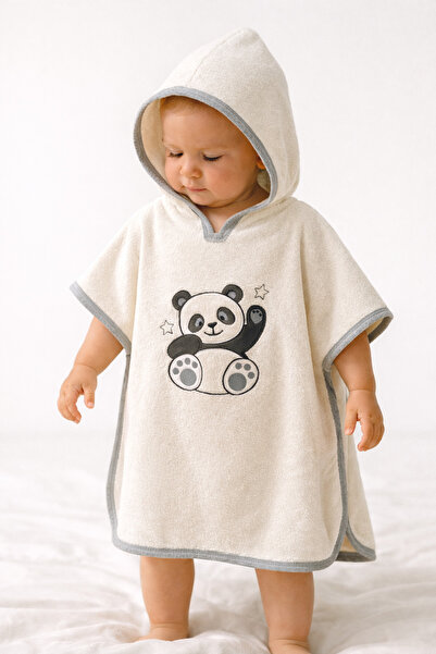 Tomuycuk منشفة حمام للأطفال 100% قطن برأس منفضة هدية ناعمة ماصة للماء مطرزة