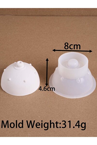 Choice قالب سيليكون دائري بغطاء مزخرف للشموع، مناسب لصنع مبخرة بخور يدوية الص...