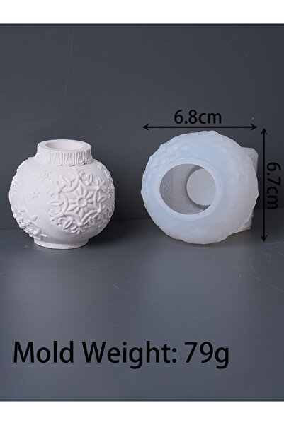 Choice قالب سيليكون ثلاثي الأبعاد على شكل كرة عيد الميلاد، حامل شموع مزخرف عل...