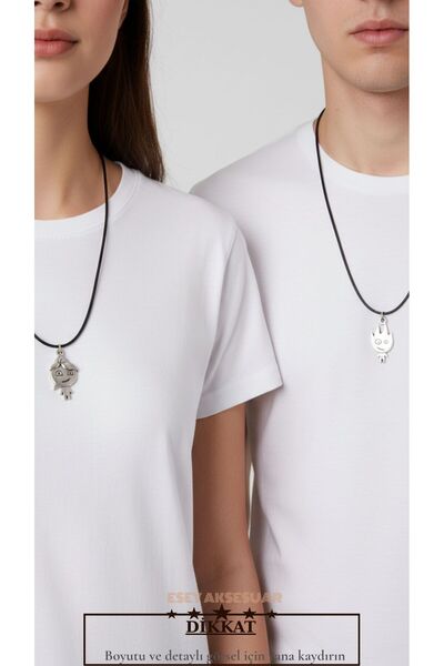 Esey Dizayn Ateş Ve Su Bileklik Ile Kolye