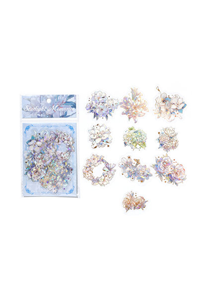 Choice مجموعة من 20 قطعة من ملصقات التذهيب بالليزر المصنوعة من مادة PET، ملصق...