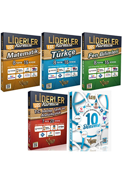 LİDERLER KARMASI 2026 Model LGS Tüm Dersler 10 Deneme ve Branş Denemeleri Set...