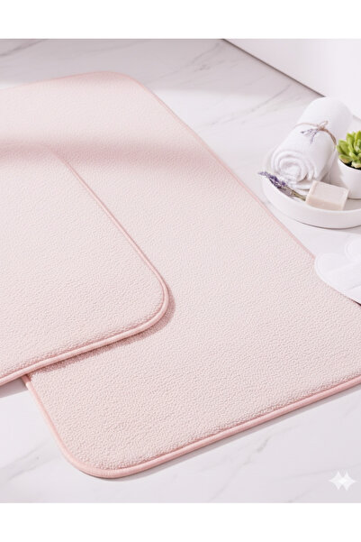 Madame Coco Coral 2-Piece Bath Mat - Pink-60X100-50X60 cm