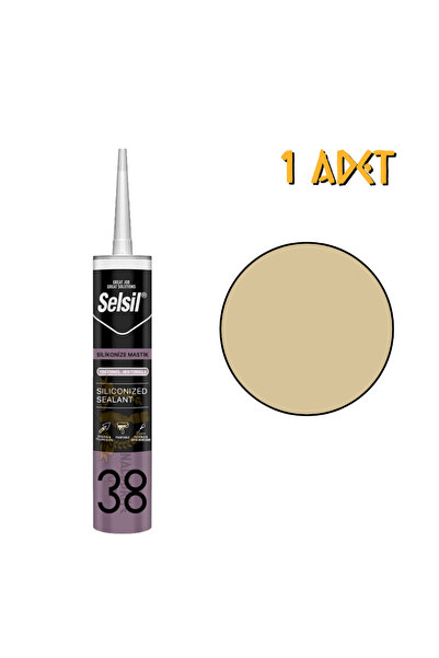 Selsil Silikonize Mastik KREM RENGİ 500 gr. - 1 Adet