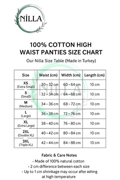 Onurel 10-Pack Women's High Waist 100% Cotton White Heart Hole Panties