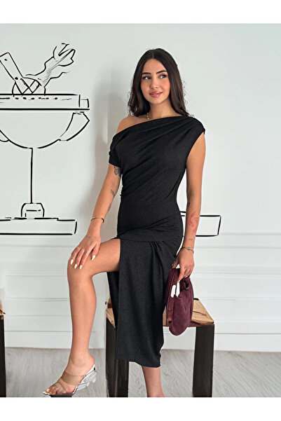 Velista Βραδινό φόρεμα με ασημί λάμψη