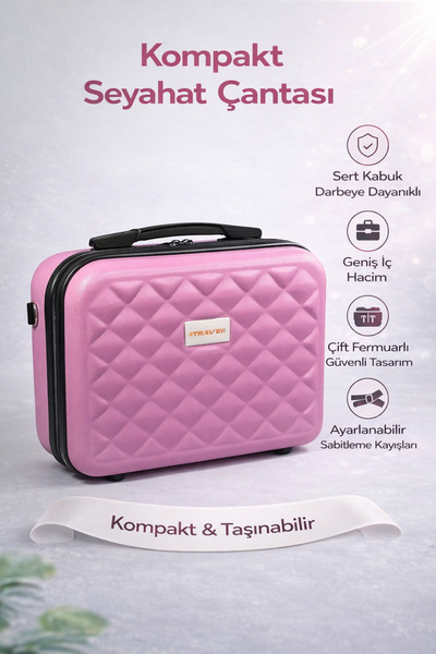 ORVO Міцна сумка для макіяжу та подорожей з твердою оболонкою – легка, водост...