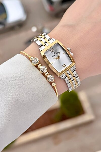 Daniel Klein Gold Gri Renk Ayarlanabilir Kordonlu 26 mm Kadın Kol Saati ve He...